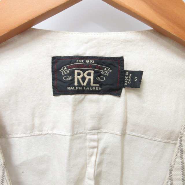 中古】ダブルアールエル RRL RALPH LAUREN コットンリネン ベスト ジレ ...