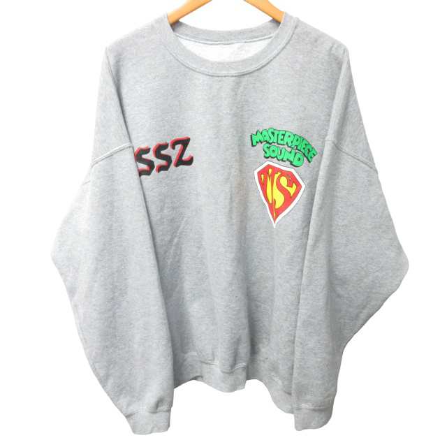 ビームス SSZ×マスターピース 23AW プリントスウェット グレー XL-