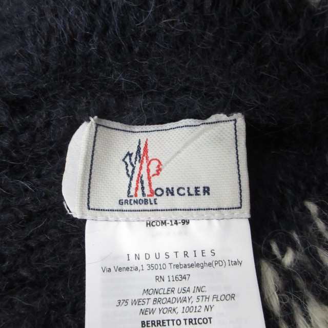 中古】モンクレール MONCLER 美品 モヘア混 ニットキャップ ビーニー