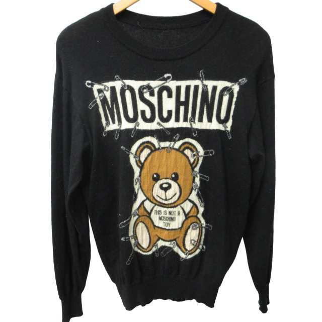 モスキーノ【イタリア製 】MOSCHINO　クマニットワンピース　F（フリー）