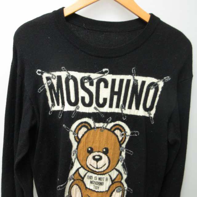 モスキーノ【イタリア製 】MOSCHINO　クマニットワンピース　F（フリー）