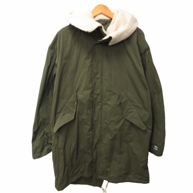 【中古】トミーヒルフィガー× ルイスハミルトン コラボ モッズコート ミリタリージャケット 緑系 S ■GY31の通販は