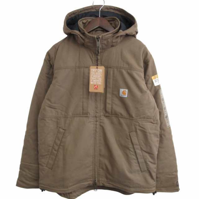 【中古】未使用品 カーハート タグ付 19AW フルスイング クライダージャケット ダック ブルゾン 茶 ブラウン M