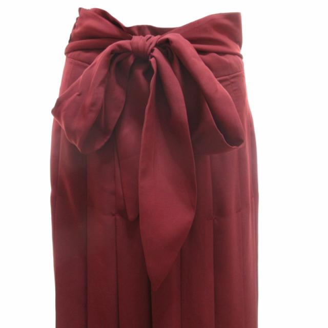 中古】未使用品 WRYHT タグ付 フレアスカート プリーツ フリル ロング  