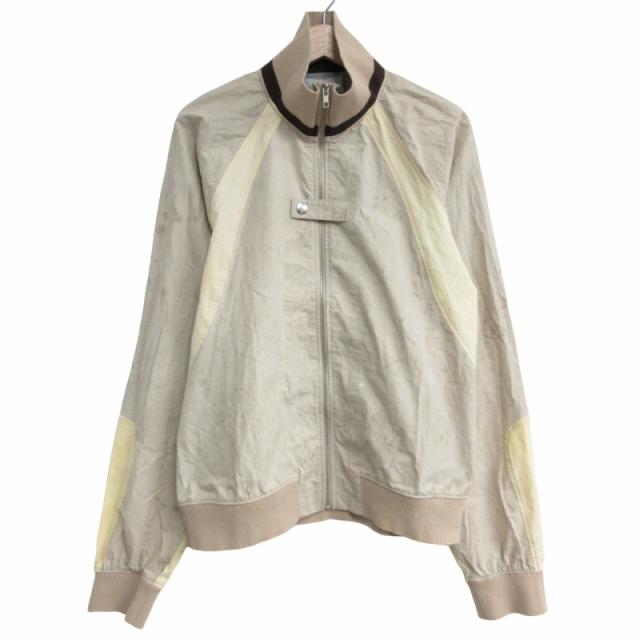 【中古】アルナルマールヨンソン ARNAR MAR JONSSON 22SS ハイネックブルゾン ジャケット USED加工 ベージュ XL