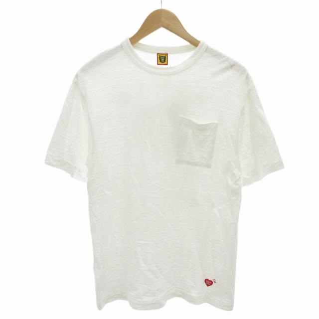【中古】ヒューマンメイド HUMAN MADE 23SS Pocket Bear Tシャツ カットソー プリント ロゴ刺繍 半袖 M 白 ホワイトの通販は