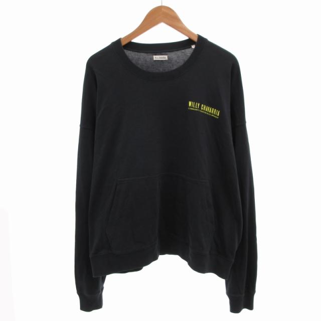 【中古】ウィリー チャバリア WILLY CHAVARRIA Tシャツ カットソー プリント 長袖 L 黒 ブラック /HD 1022 メンズの通販は 5,800円