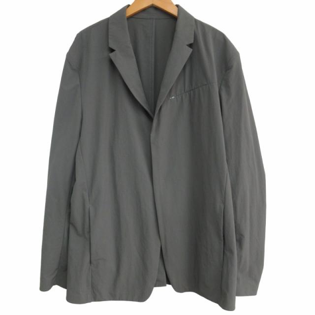 【中古】ポストアーカイブファクション PAF 美品 6.0 OJR-C ナイロン テーラードジャケット ブレザー 2B グレー Lの通販は