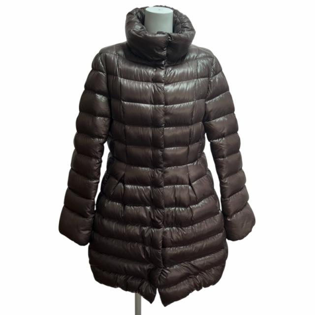 【中古】ヘルノ HERNO PRODUZ LAVJAP ダウンコート ダウンジャケット 茶 ブラウン 48 L相当 PI0155D IBO66 レディース