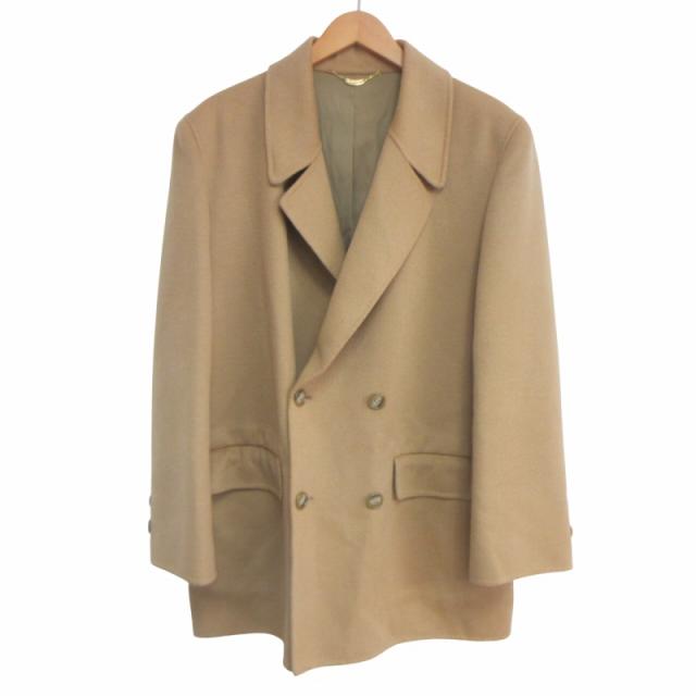 極美品】アクアスキュータム カシミヤ混 ウールコート キャメル A