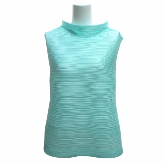 Pleats Pleaseハイネック トップス ライトグリーン Pleats Pleaseハイネック トップス ライトグリーン