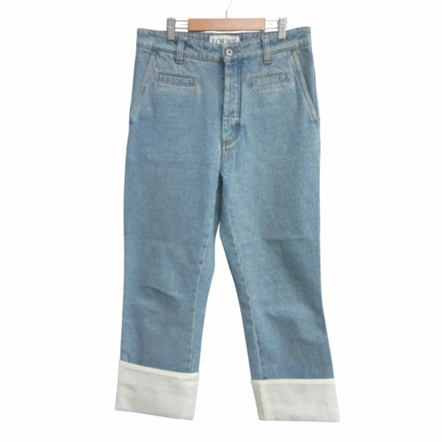 【中古】ロエベ LOEWE Fisherman Stonewash Jeans S2292113IB フィッシャーマン デニム インディゴ 38 M相当 ☆AA★の通販は 25,404円