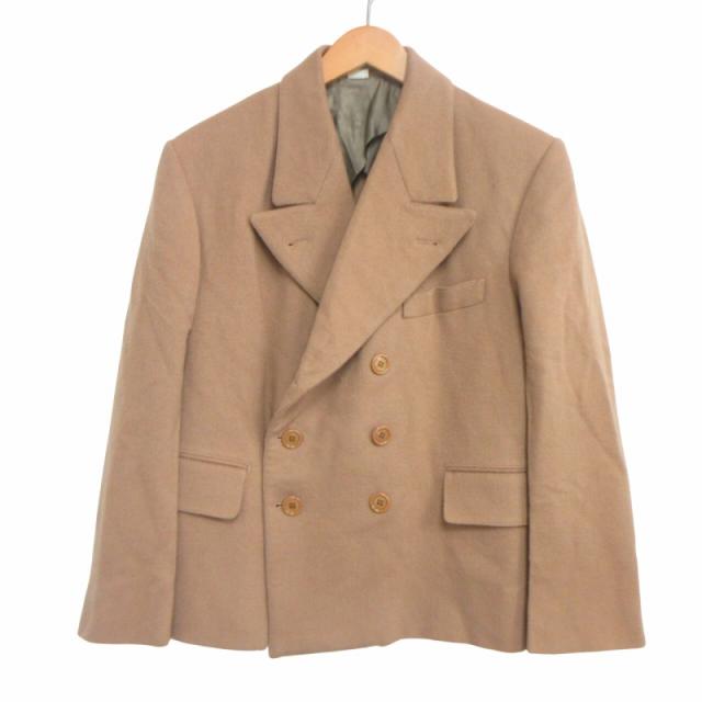 【中古】未使用品 グッチ GUCCI 20AW タグ付 Rave Like You Are Five テーラードジャケット キャメル 48 IBO66の通販は