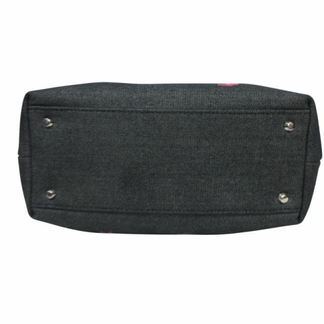 【中古】未使用品 ハンティングワールド 2WAY トートバッグ ショルダー キャンバス 刺繍 ポーチ付 グレー 中古】未使用品 ハンティングワールド 2WAY トートバッグ ショルダー