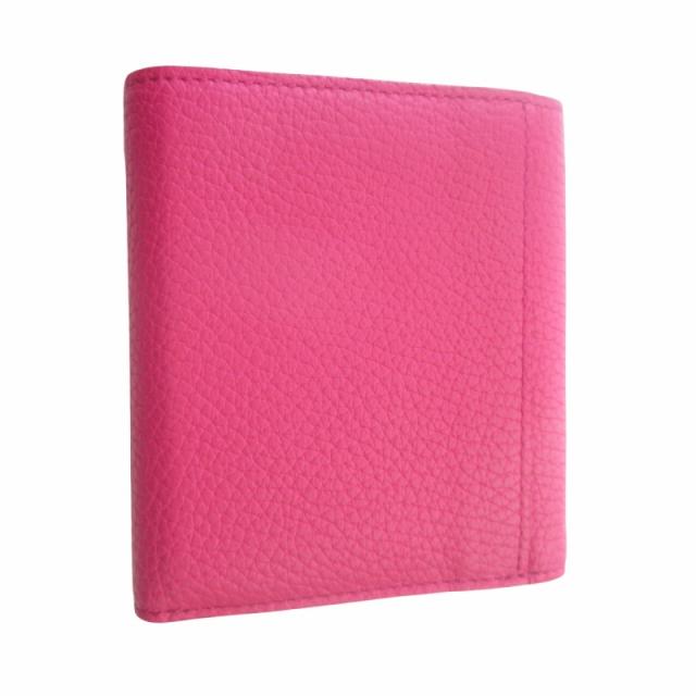 エポイ　中ボックス二つ折り財布　ピンク エポイ 中ボックス二つ折り財布 ピンク タイル BOX小銭入れ付二つ折り