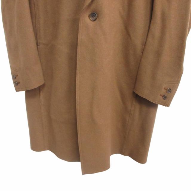 中古】未使用品 The Steno ザ ステノ タグ付 チェスターコート レザー