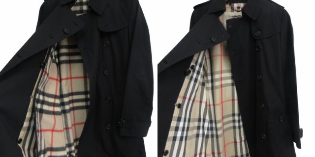 プロ―サム ノバチェック トレンチコート 英国製 カシミヤライナー ☆AA☆