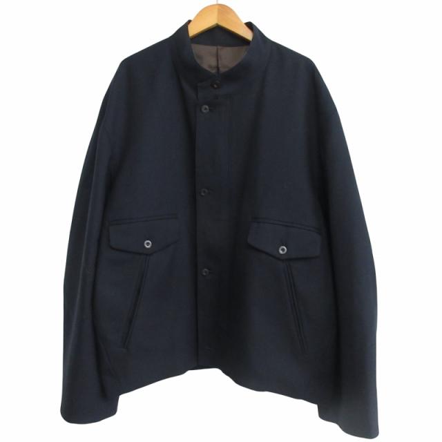 【中古】カナタ Ka na ta ma-x ブルゾン ジャケット 短丈 スタンドカラー 紺 ネイビー F 0422 メンズ