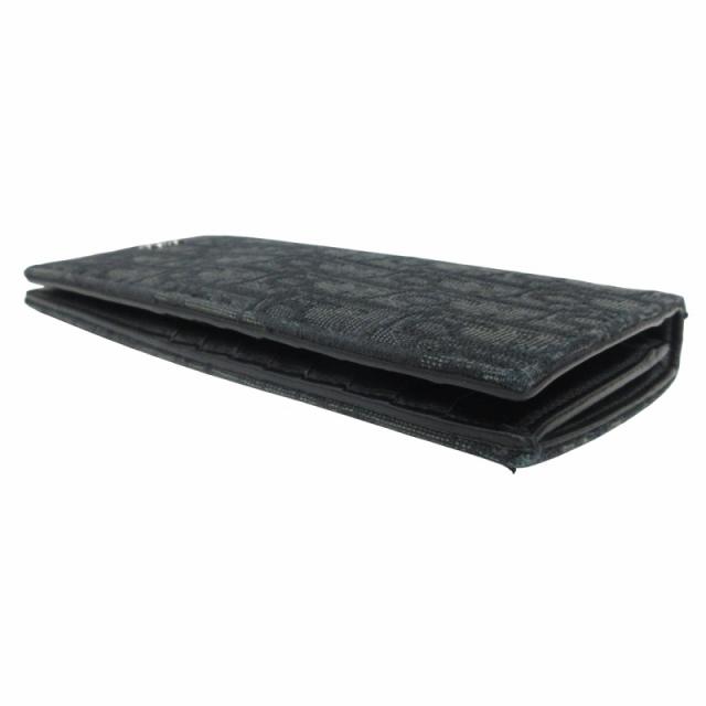【美品！！】Dior バーティカルロングウォレット　長財布　ジャカード　ブラック DIOR | バーティカル 2つ折りウォレット ディオール オブリーク
