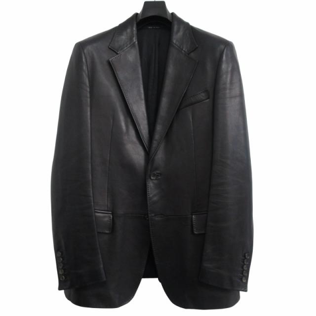 グッチ GUCCI トムフォード期 ラムレザー 羊革 2B テーラード グッチ GUCCI トムフォード期 ラムレザー 羊革 2B テーラード
