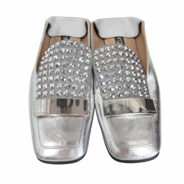 中古】セルジオロッシ Sergio rossi SR1 2WAY スタッズ スリッポン