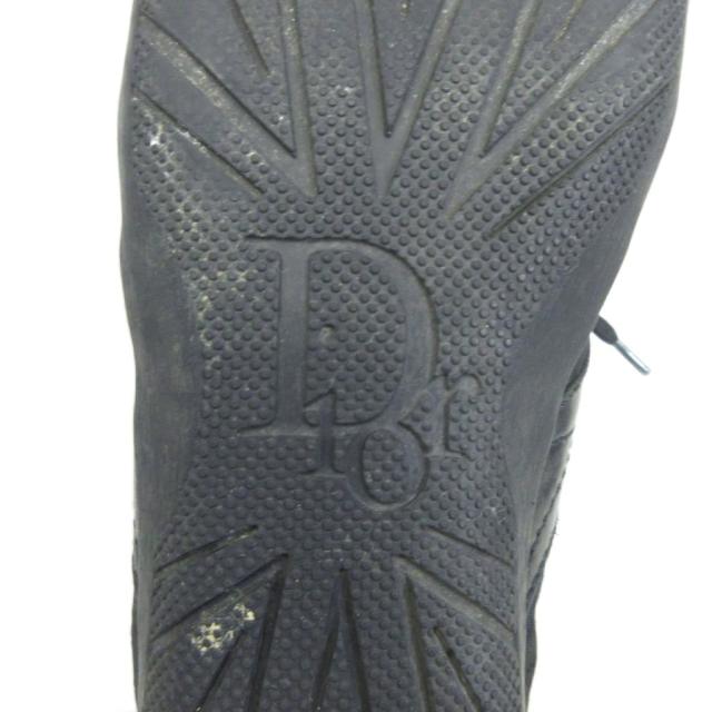中古】ディオール Dior トロッター ジャガード スニーカー 薄底 レザー