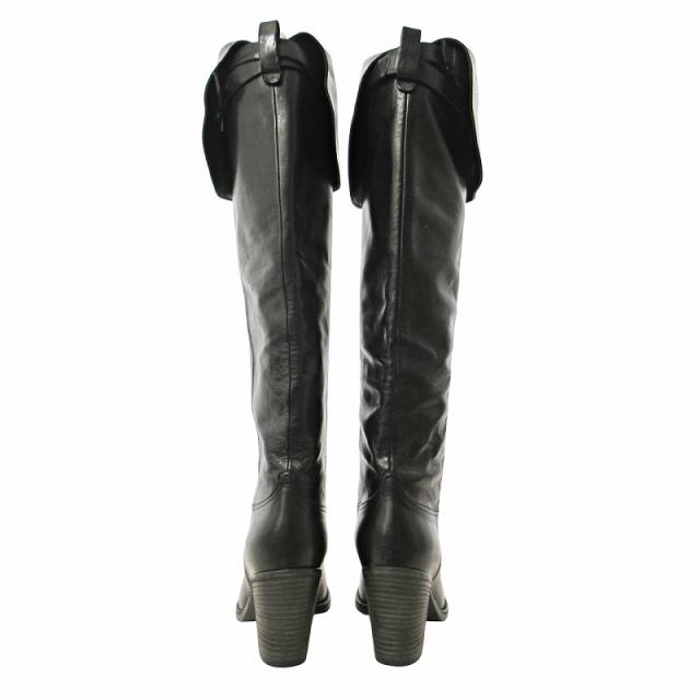 SARTORE サルトル ジョッキーブーツ ロングブーツ チャンキーヒール　黒 SARTORE（サルトル） ロングブーツ SR4606 レディース レザー