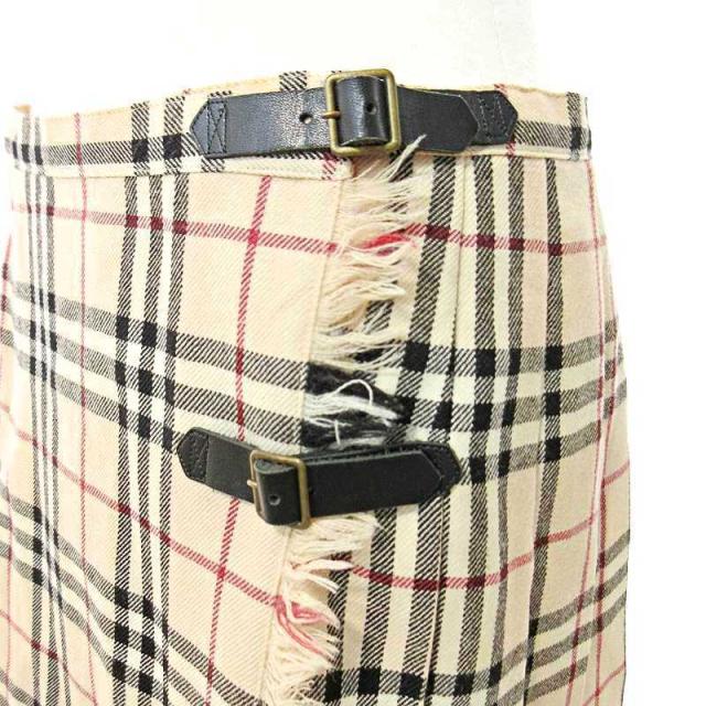 希少　バーバリーブルーレーベル　　ノバチェック　プリーツスカート　巻きスカート バーバリーブルーレーベル ノバチェックプリーツ巻きスカート 希少
