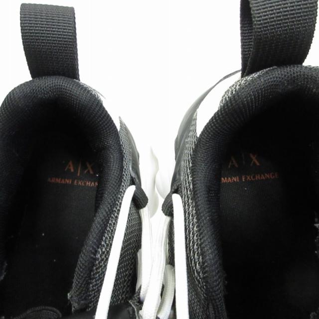 【中古】アルマーニエクスチェンジ A/X ARMANI ボリュームソール スニーカー 厚底 ロゴ 白 ホワイト  26.0cm IBO80