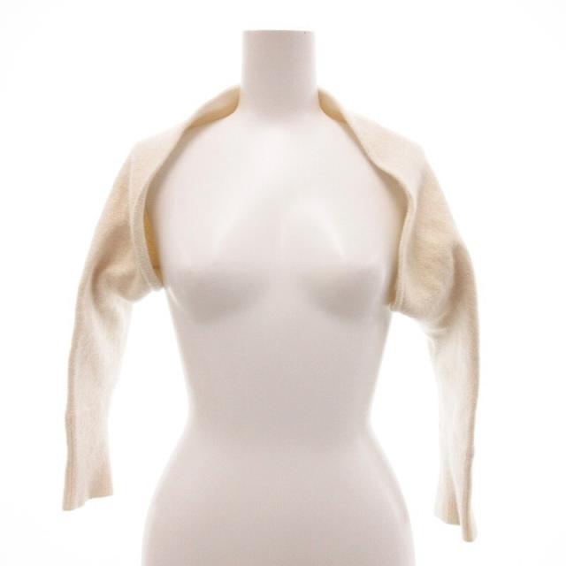 フォクシー FOXEY ボレロカーディガン カシミヤ シルク ベージュ 38