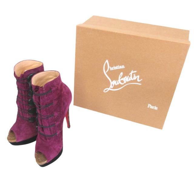 中古】クリスチャンルブタン LADY BOOTON 150 ショートブーツ ブーティ