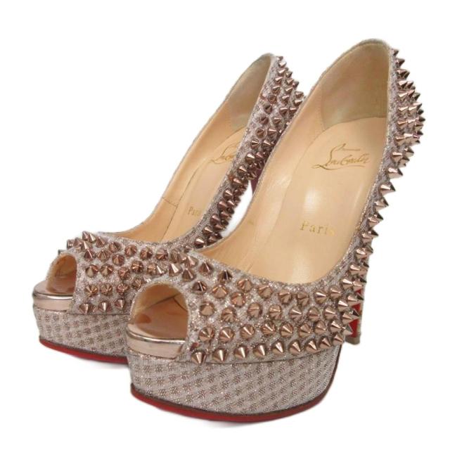 ルブタン　スパイクパンプス 34サイズ ルブタン スパイクパンプス とげとげ - メルカリ