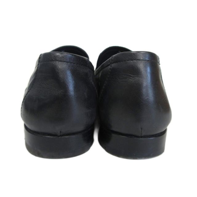 【中古】ベルルッティ Berluti リミニ ローファー カンガルー レザー コインローファー 革靴 黒 ブラック 7.5 26cm