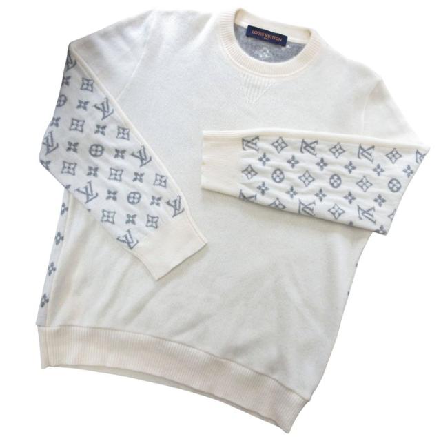 ルイヴィトン ハーフアンドハーフ モノグラム カシミヤ ニット