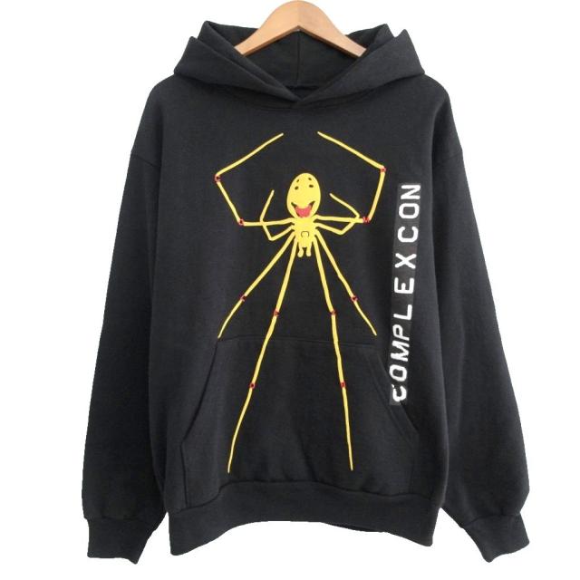【中古】未使用品 CPFM ComplexCon 2023 限定 タグ付 SMIIIILEY SPIDER LEGS HOODIE フーディ パーカー M ■MNK1