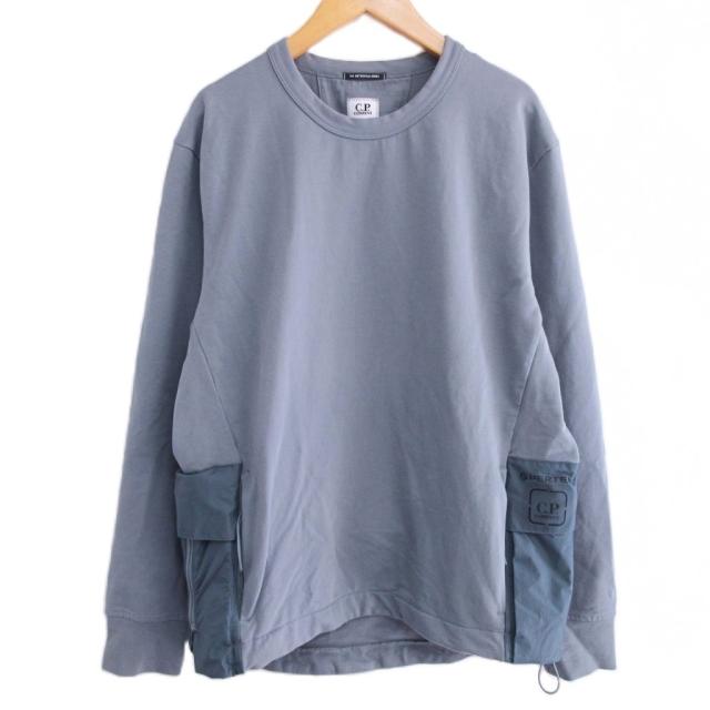 【中古】シーピーカンパニー C.P.COMPANY PERTEX SWEAT メトロポリスシリーズ スウェットシャツ トレーナー 切替 S