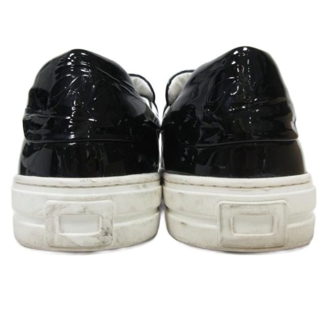 【中古】ロジェヴィヴィエ ビジュー スクエアバックル スニーカー スリッポン エナメル 黒 ブラック 37.5 ■MNK2 中古】ロジェヴィヴィエ ビジュー スクエアバックル スニーカー