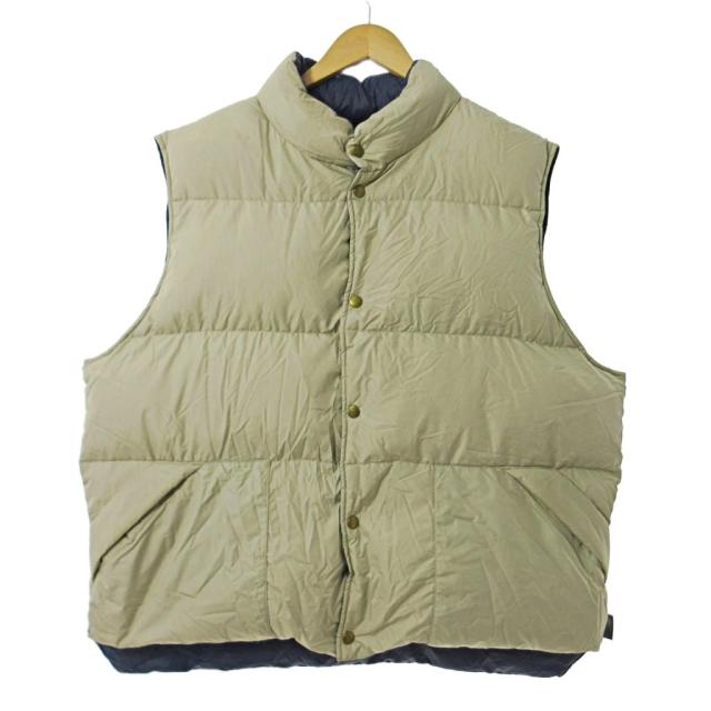 【中古】セダンオールパーパス Sedan All-Purpose 23AW クラシック ダウンベスト ジャケット XL ベージュ 紺 メンズ