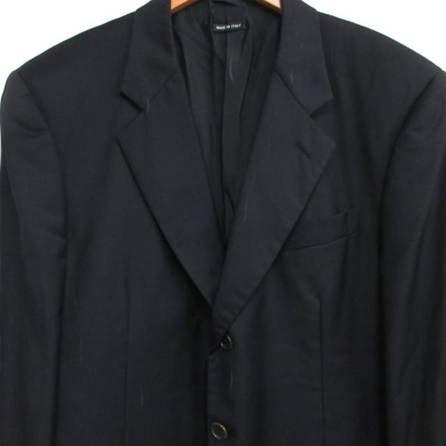 中古】ジョルジオアルマーニ 最高級 シングルスーツ 段返り3B 総裏 黒