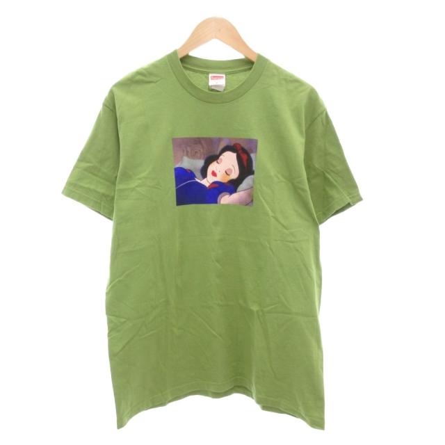 【中古】シュプリーム SUPREME 24AW 白雪姫  White Tee Tシャツ M 半袖 プリント モス グリーン カーキ /AE