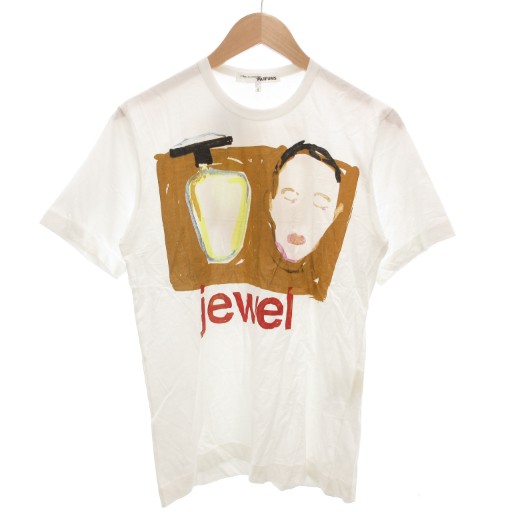 【中古】コムデギャルソン COMME des GARCONS パルファム PARFUMES 2004年 Jewel プリントTシャツ 半袖 S