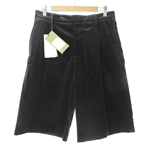 【中古】未使用品 グッチ GUCCI 22SS タグ付き ARIA stretch velvet shorts ストレッチ ベルベット ショーツ 46