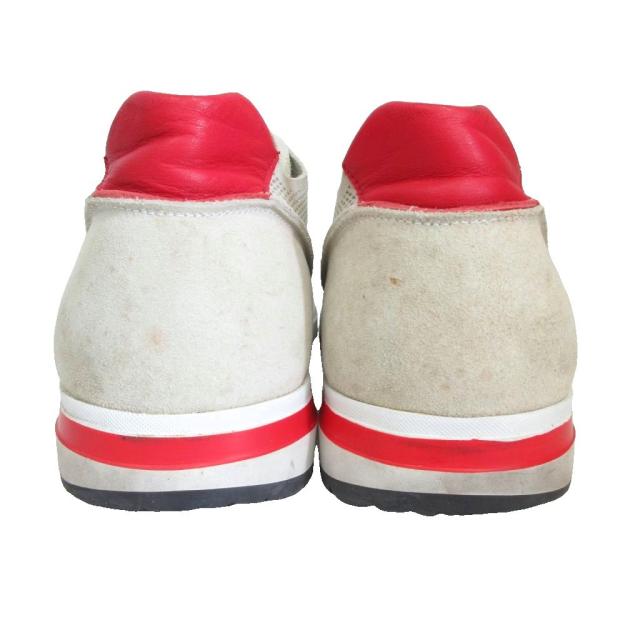 【中古】モンクレール MONCLER ALBELT アルバート スエード メッシュレザー スニーカー グレー 42 ■MNK2