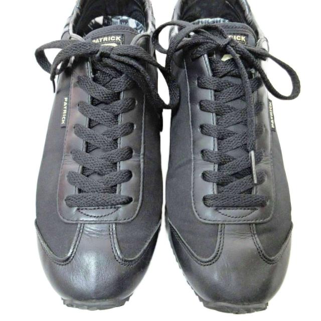 【中古】パトリック PATRICK 美品 NEVADA-LN ネバダリモンタナイロン スニーカー 42 26.5cm 黒 ブラック 1127