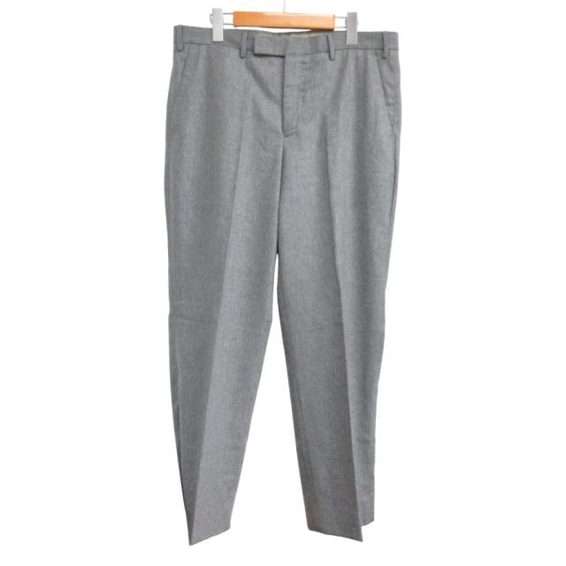 【中古】ピーティートリノ PT TORINO 極美品 現行 SEDICI ストレッチ ウールスラックス パンツ 50 グレー メンズ