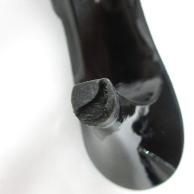 【中古】シャネル CHANEL カメリア サンダル ミュール ラムスキン ココマーク メッシュ 35.5C 黒 ブラック ■MNK3