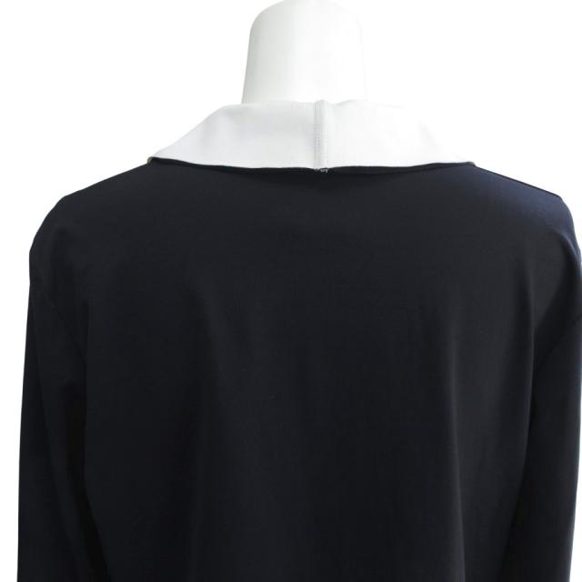 中古】シャネル 03C バイカラージャージーニットサテンジャケット ココ