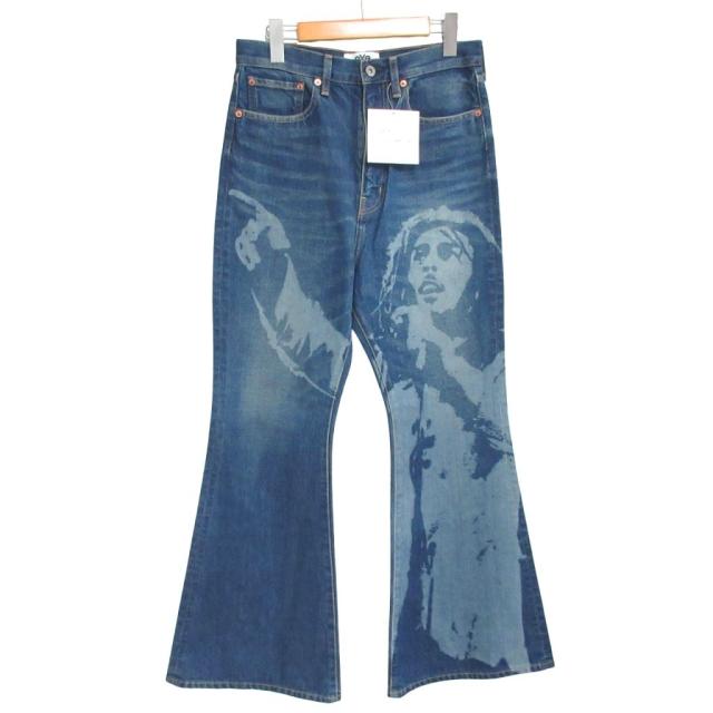 【中古】未使用品 アイ ジュンヤワタナベマン タグ付 25SS フレア ジーンズ デニム ボブマーリー XS WO-P919 ■MNK3