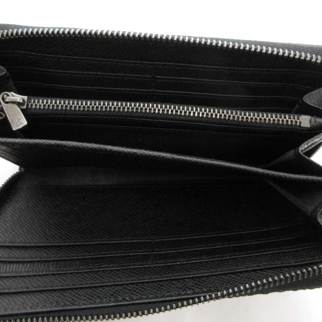 【中古】ノーブランド 長財布 ウォレット リアルリザードレザー 本革 Exellaファスナー グレー /AE IBO86 メンズ_4
