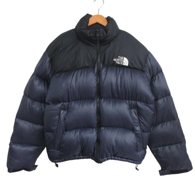【中古】ザノースフェイス THE NORTH FACE NUPTSE ヌプシ ダウンジャケット L 紺 ネイビー F004AM IBO86 メンズ